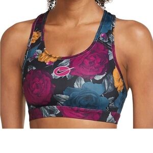 Nike Women's Medium Support Sports Bra Multicolor Floral Medium